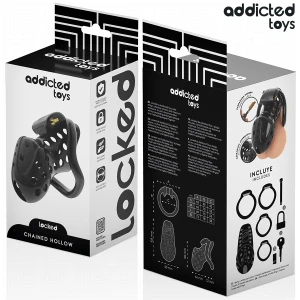 ADDICTED TOYS LOCKED - GAIOLA DE PÃNIS OCO COM CORRENTE 10,5 CM